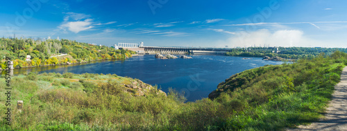 View from river island to Hydroelectric Station