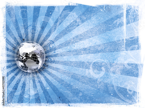Grunge background with meta...