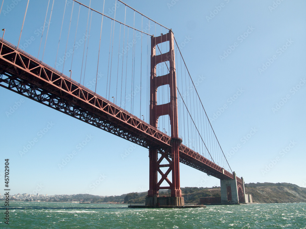 Vue sur le Golden Gate bridge