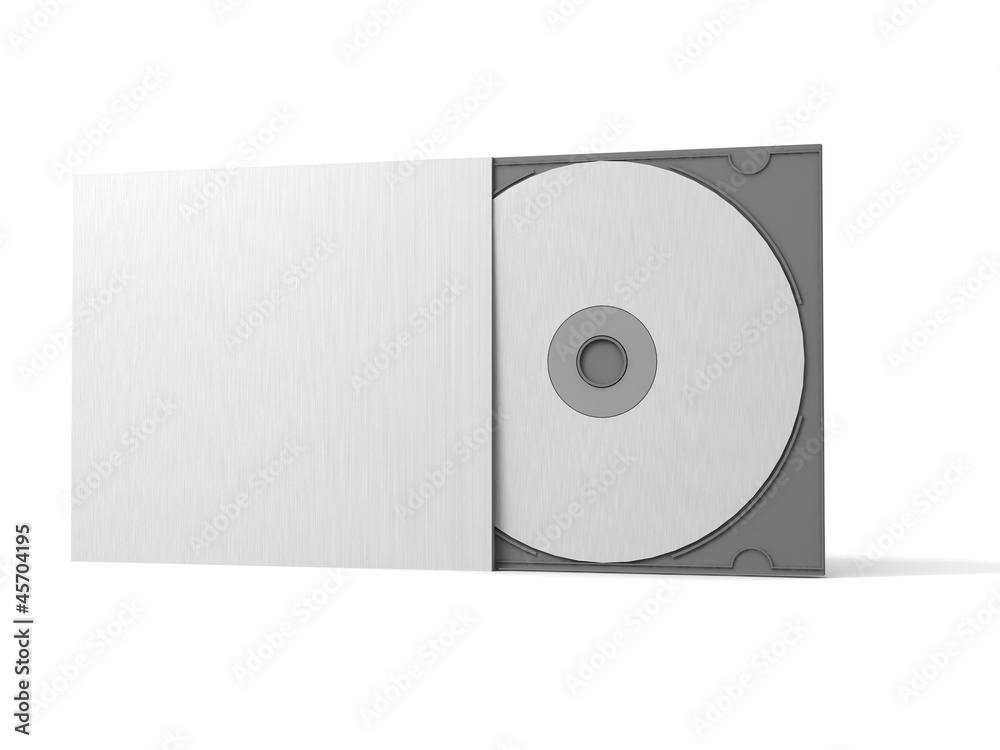 Blank DVD CD case and disc Blank DVD CD case and disc