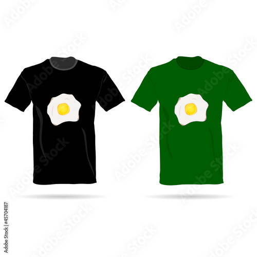 T-shirt with eggs vector illustration