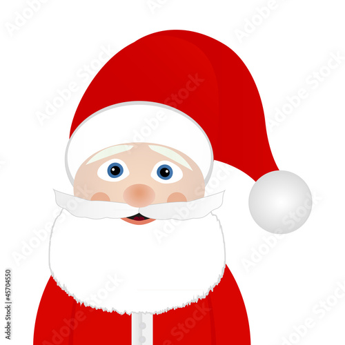Santa Claus isolated on white