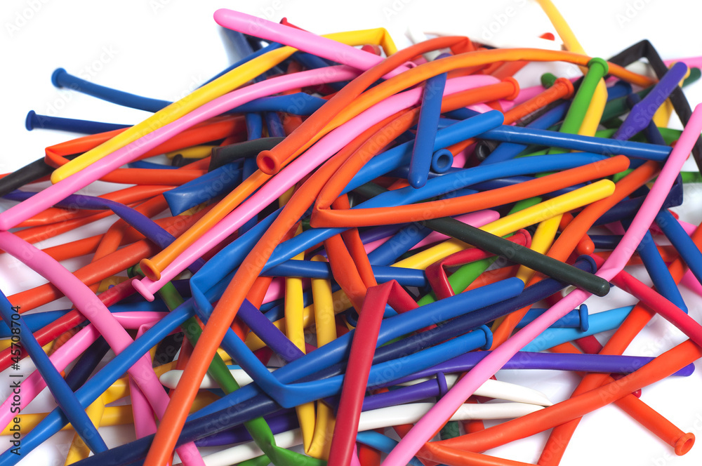 lot of deflated balloons of many colors lot of deflated balloons of many colors