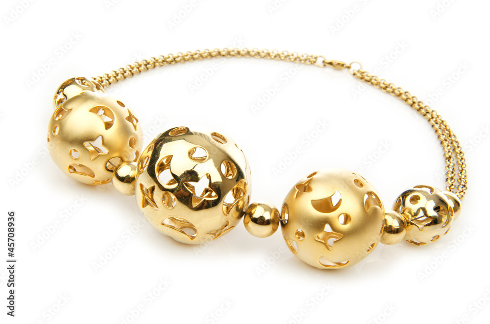 Nice necklase isolated on the white Nice necklase isolated on the white