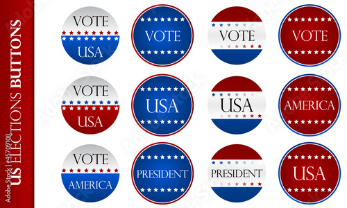 US elections Buttons