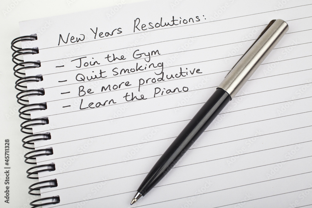 New Years Resolutions New Years Resolutions