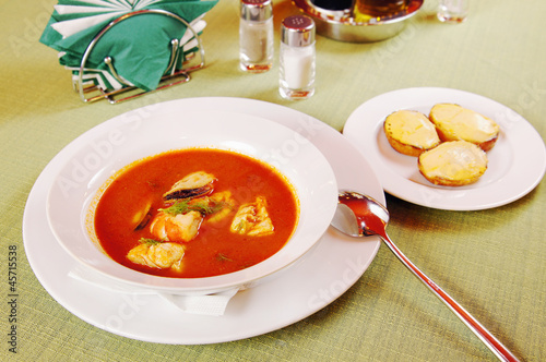 Bouillabaisse - Soup with seafoods