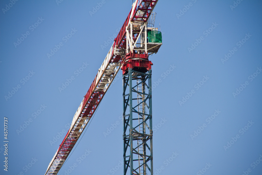 Crane on construction site 