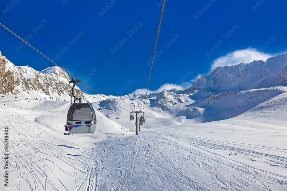 Mountain ski resort Hochgurgl Austria