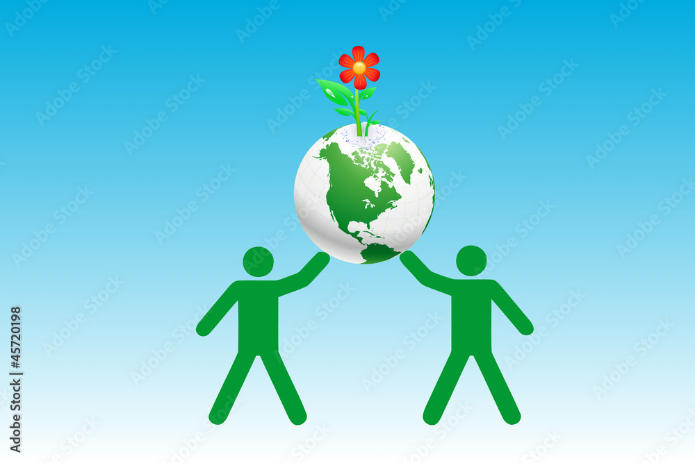 Two man save the earth Two man save the earth