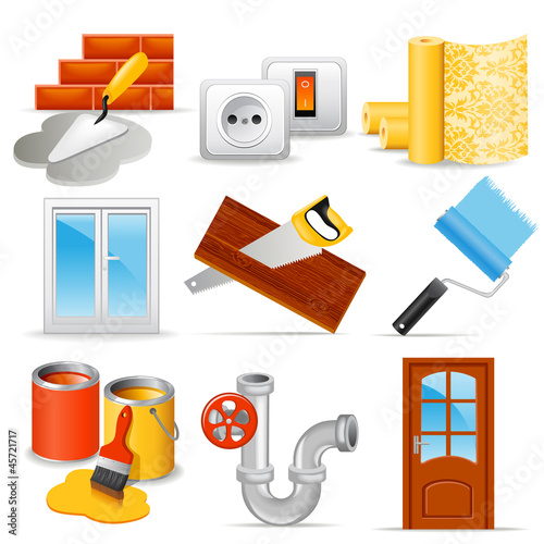 Home repair icons