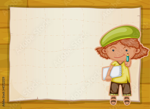 girl and cloth