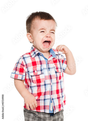 Little baby boy crying