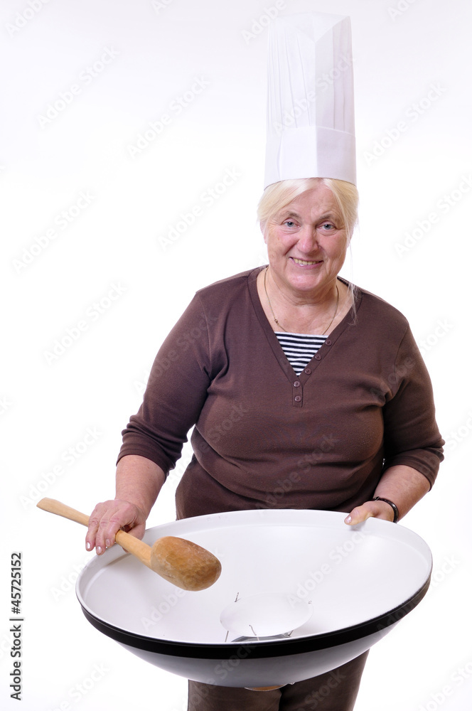 Seniorin mit Beauty Dish