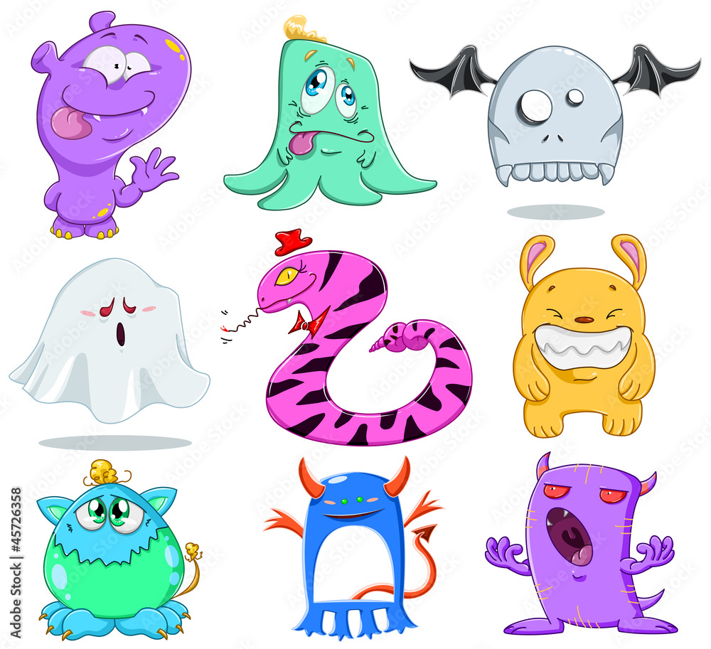 Obraz premium Halloween Monsters Pack 2