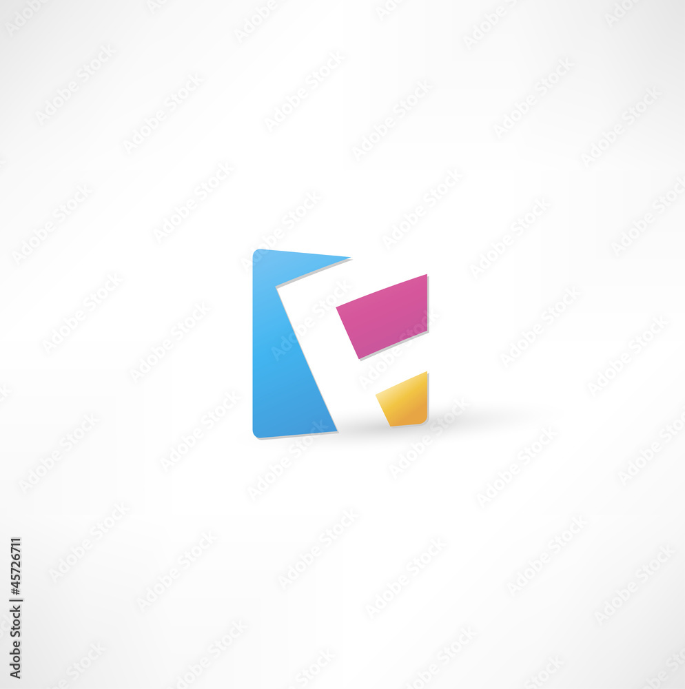 Abstract icon based on the letter Abstract icon based on the letter