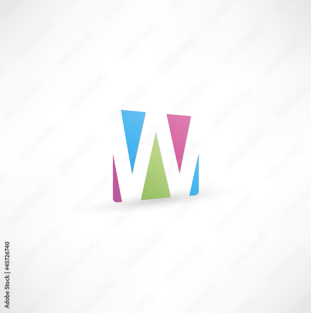 Abstract icon based on the letter Abstract icon based on the letter