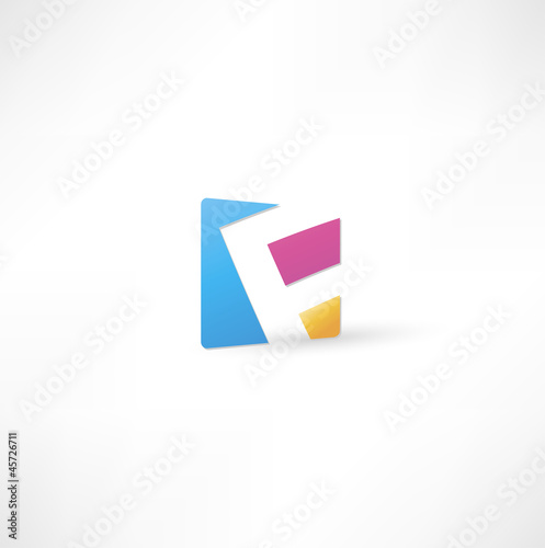 Abstract icon based on the letter