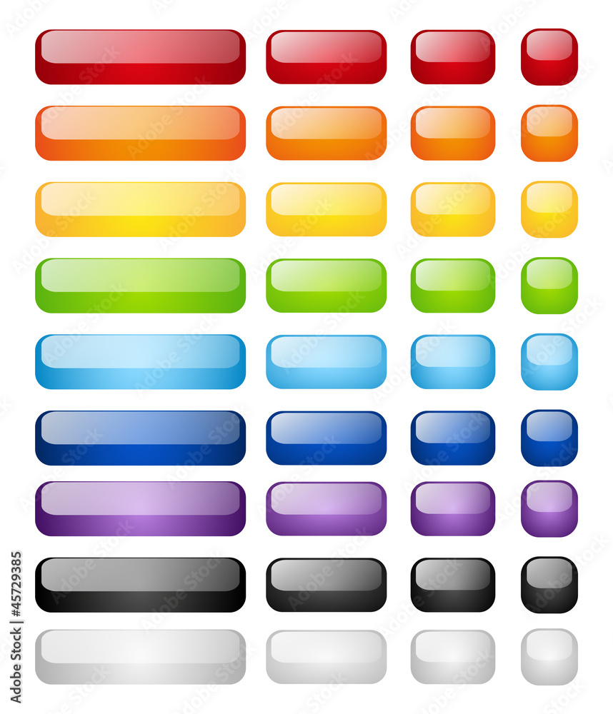 Rainbow buttons set