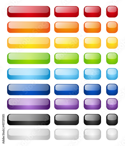 Wallpaper Mural Rainbow buttons set Torontodigital.ca
