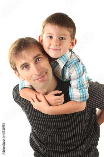 portrait of dad and son iso...