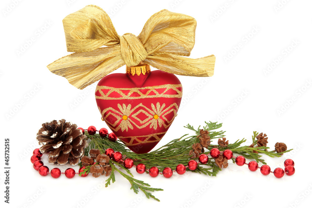 Christmas Bauble and Flora