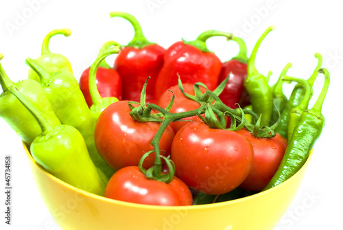 Wallpaper Mural Fresh peppers and tomatoes Torontodigital.ca