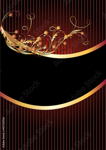 Luxurious golden ornament