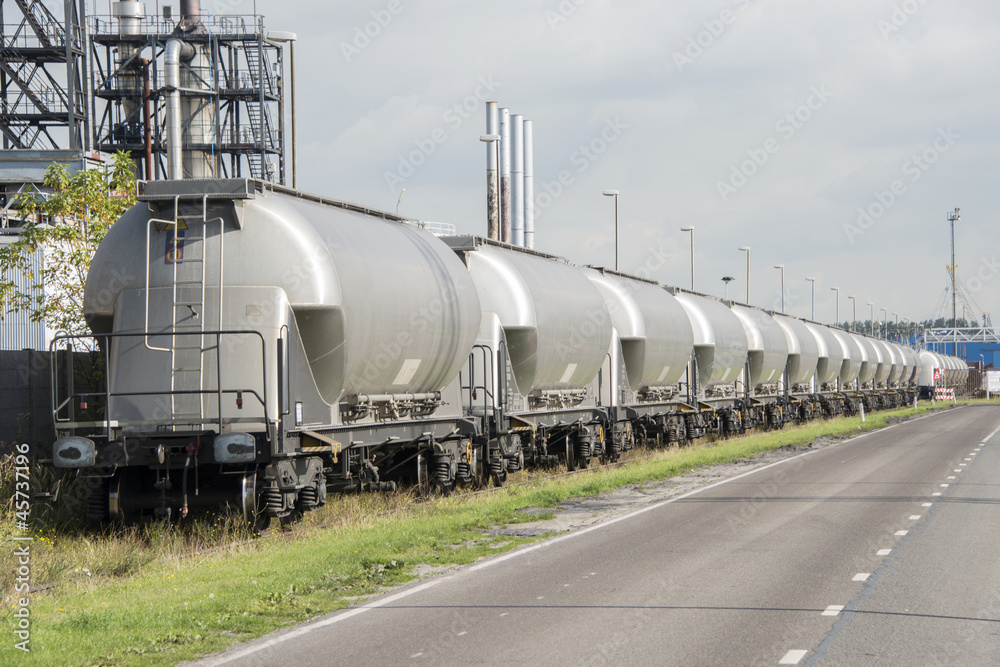 industrial train in industry