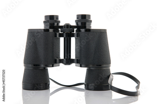 Binoculars isolated over white