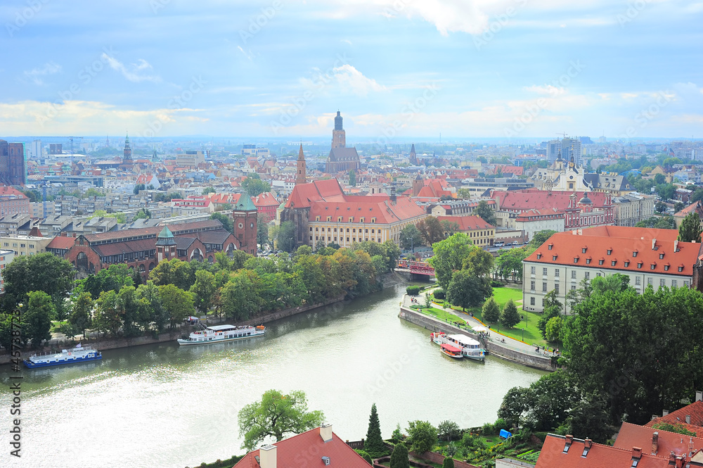 Obraz premium Wroclaw skyline