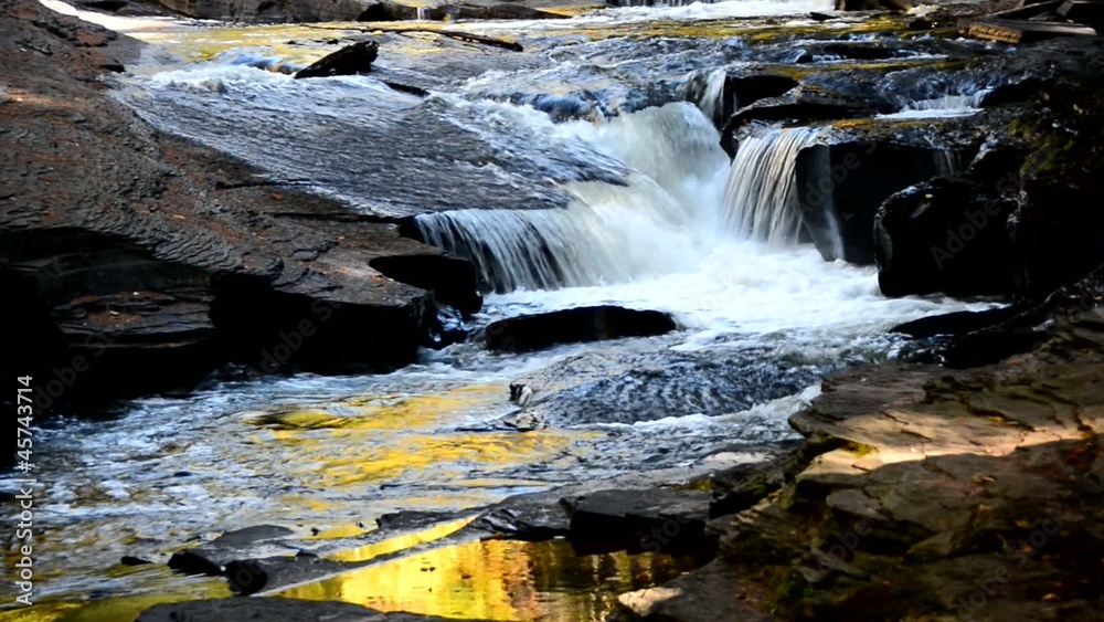 cascade waterfall with fall colors