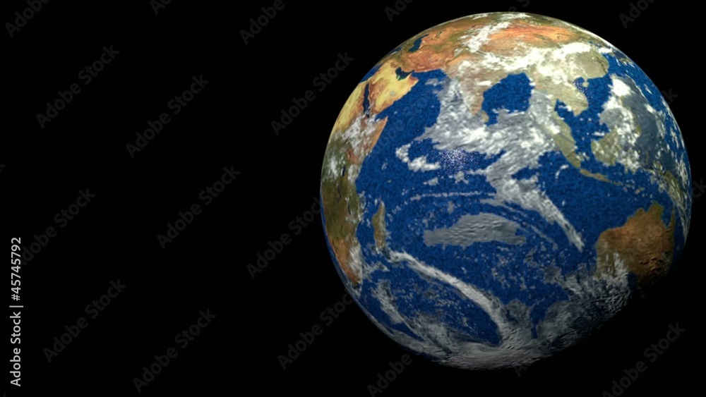 Planeta tierra acercandose