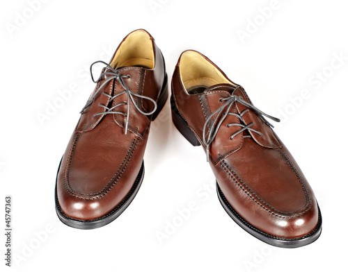 Brown man shoes. © grinny