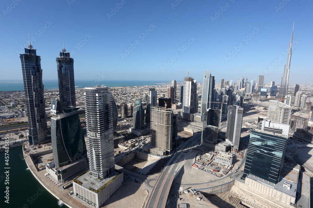 Obraz premium Dubai Business Bay, United Arab Emirate