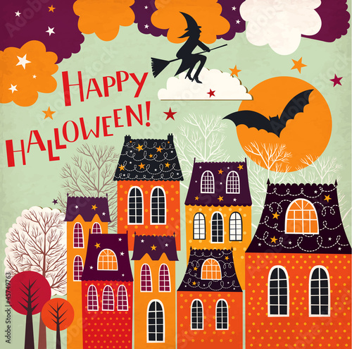 Halloween holiday card