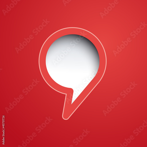 Cover speech in red background # Vector