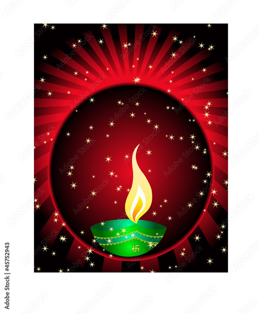 Diwali Diya Greeting
