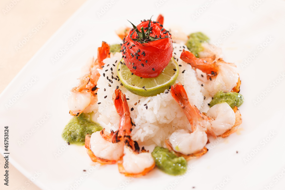 rice with shrimps rice with shrimps