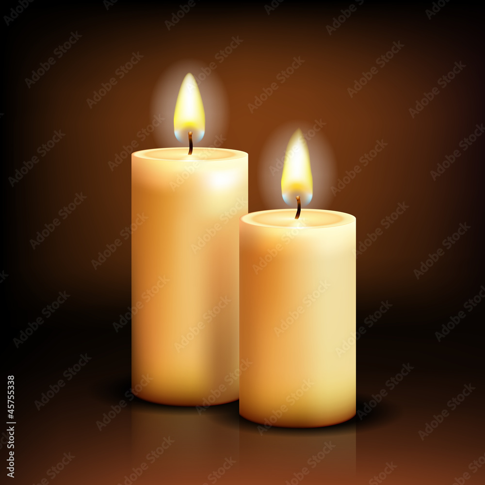 Isolated candles Isolated candles