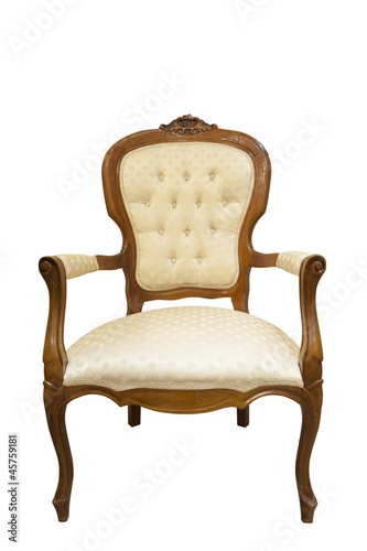 classical carved wooden chair
