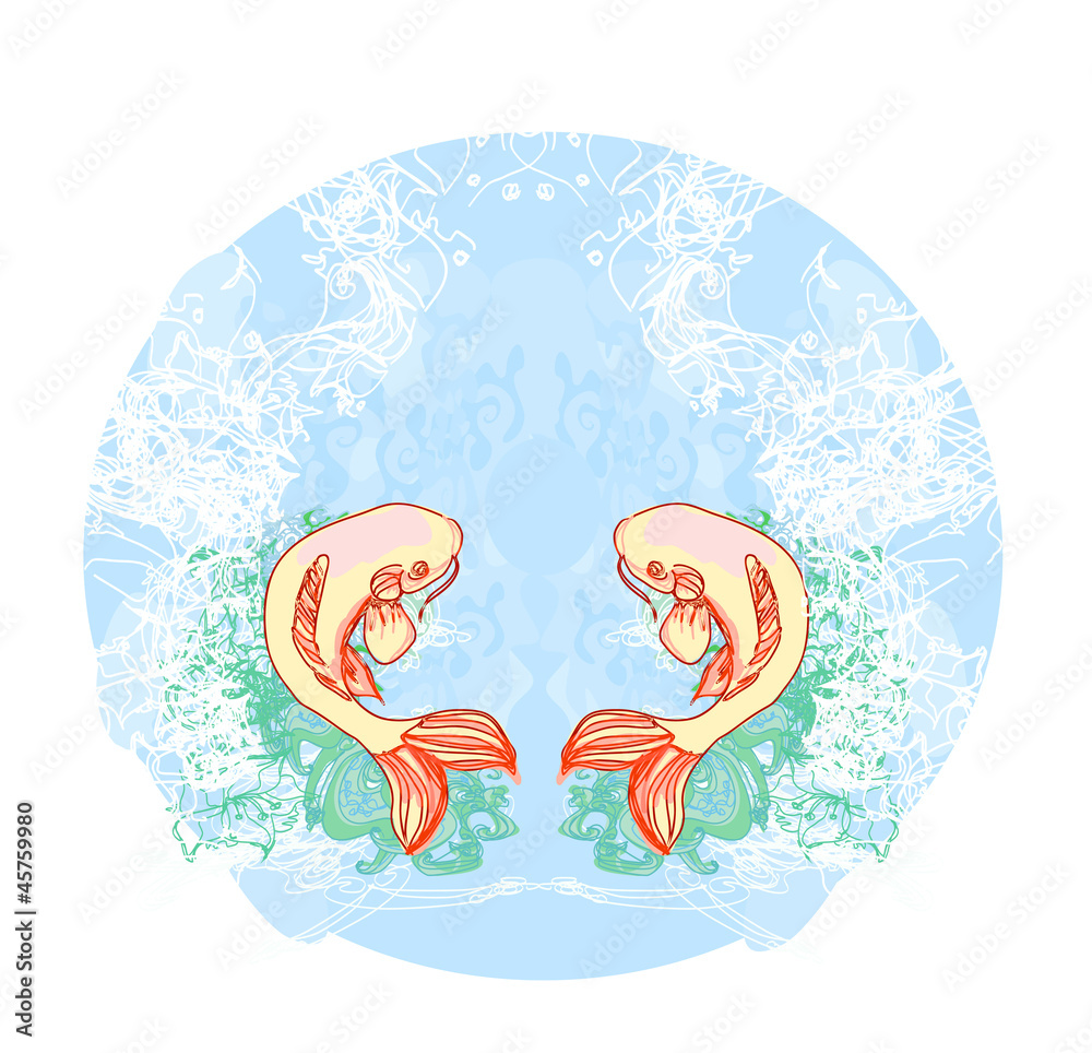 japanese koi vector background japanese koi vector background