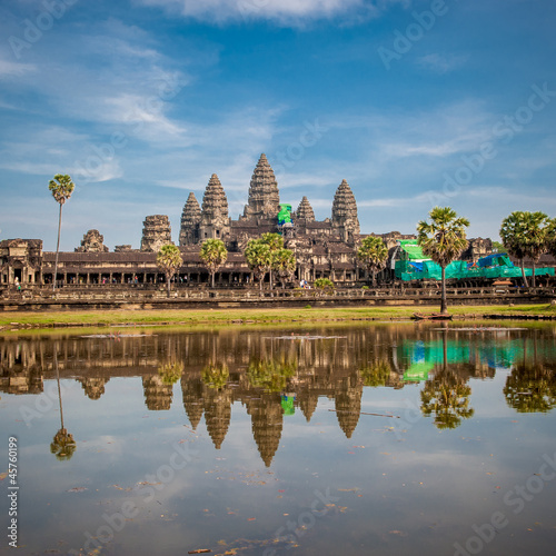 Angkor Wat temple at sunrise  Cambodia
