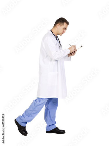 professional healthcare with clipboard