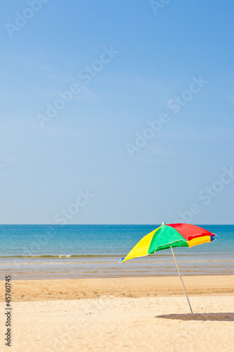 Seaside beach umbrella