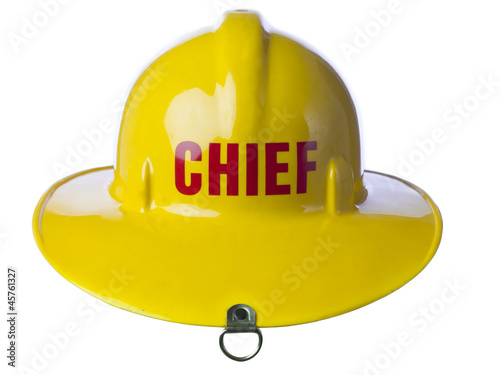 yellow fire helmet photo