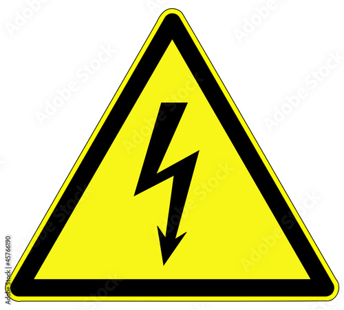 Warnzeichen - elektrische Spannung