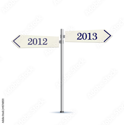 two-way road sign 2013