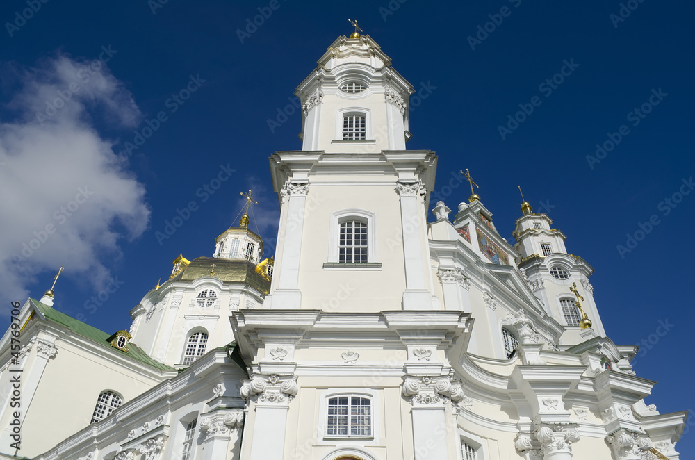Holy Dormition Cathedral in Pochaev Lavra in Ukraine