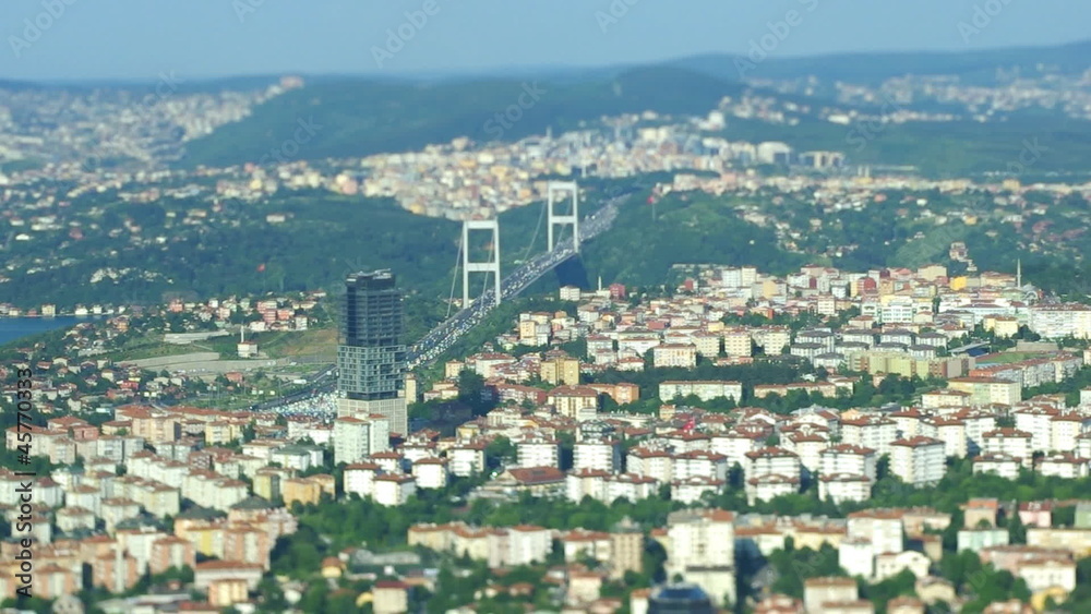 Aerial view to second Bosphorus (Fatih Sultan Mehmet) bridge Aerial view to second Bosphorus (Fatih Sultan Mehmet) bridge